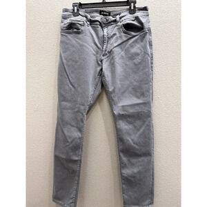 BlankNYC Jeans Mens 34x31 Wooster Slim Fit Gray Cotton Stretch Straight Leg